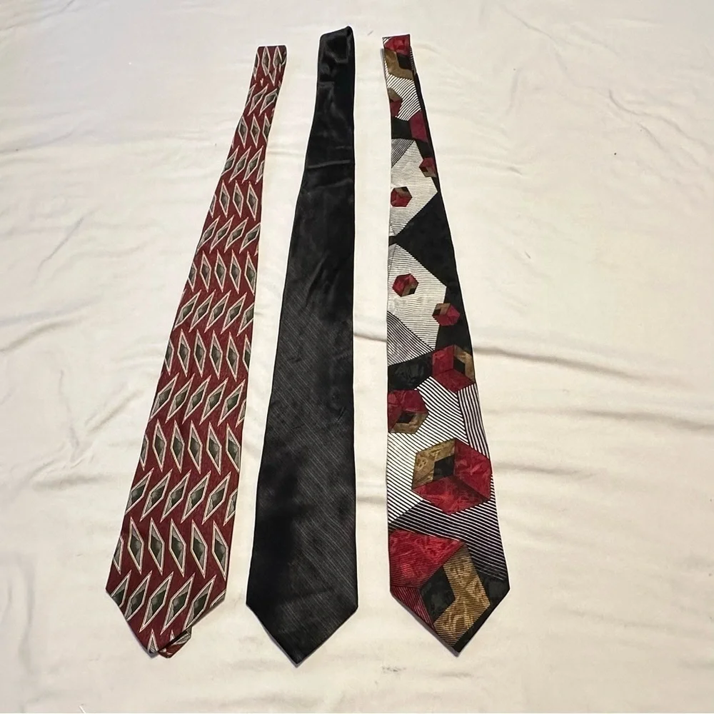 George Machado Tie Bundle Eclectic Grandpa Style Measurements in photos